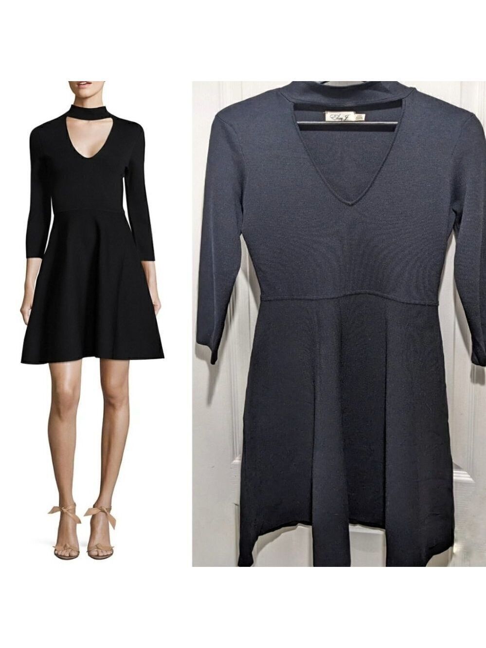 Eliza J | Cut-Out Fit-and-Flare Choker Dress